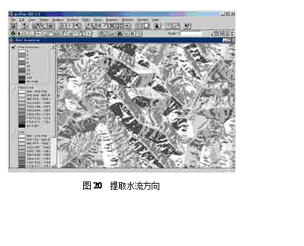 文本框:  图20  提取水流方向